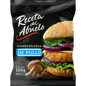 HAMBURGUESA RECETA DEL ABUELO POLLO 100 GRS