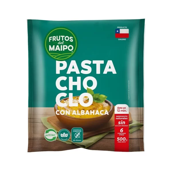 PASTA DE CHOCLO ALBAHACA 500 GRS FRUTOS DEL MAIPO