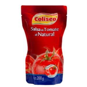 SALSA DE TOMATE NATURAL COLISEO 200 GRS