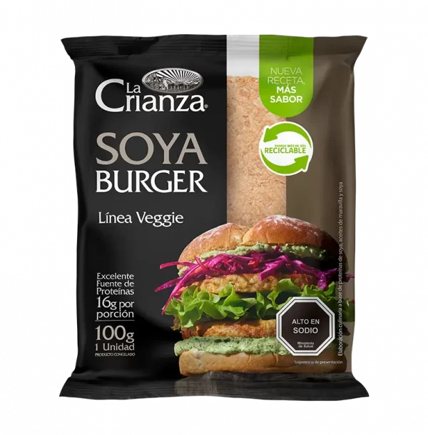 HAMBURGUESA DE SOYA 100 GRS LA CRIANZA
