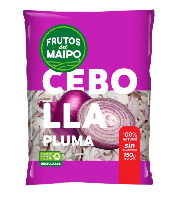 CEBOLLA MORADA PLUMA 150 GRS FRUTOS DEL MAIPO