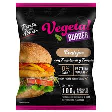 HAMBURGUESA LENTEJAS 100 GRS RECETA DEL ABUELO