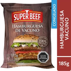 HAMBURGUESA SUPER BEEF 185 GRS