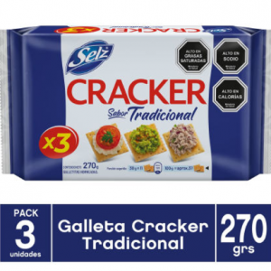 GALLETAS CRECKER PAQUETE  3 UNI