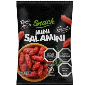 MINI SNACK SALAMINI 50 GRS